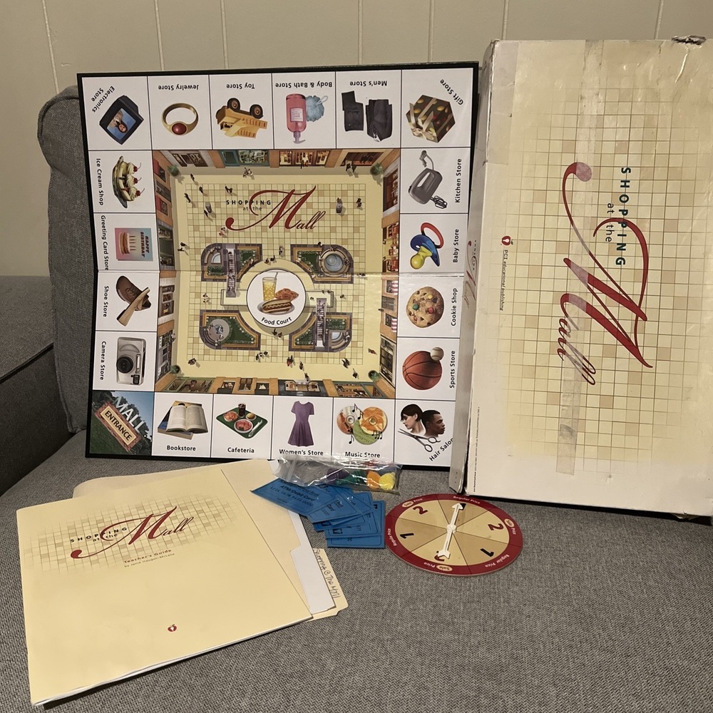 Shopping At The Mall Game 2002 PCI Educational Publishing Homeschool McLane